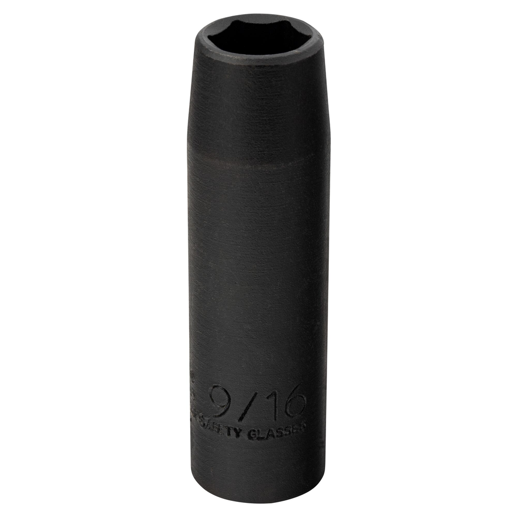 Proto® 1/2" Drive Thin Wall Deep Impact Socket 9/16" - 6 Point 1/ea