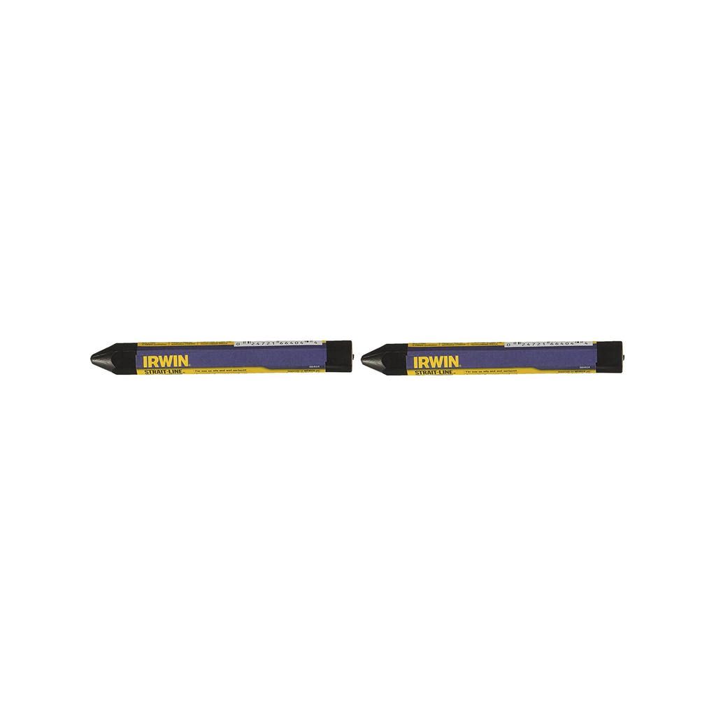 IRWIN CRAYON 2PC BLACK