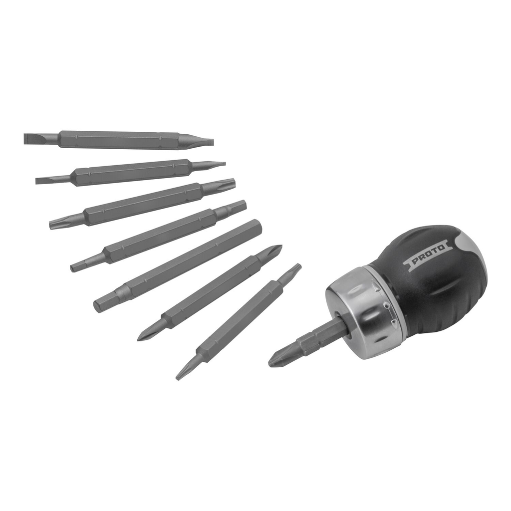 Proto(R) RATCHETING STUBBY SCREWDRIVER SET
