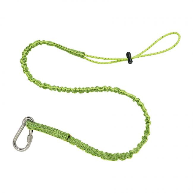 Ergodyne squids Stainless Single Carabiner-15lb Lime Extended