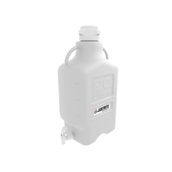 20 Liter Polypropylene Carboy With Spigot, 83mm Cap - 12940