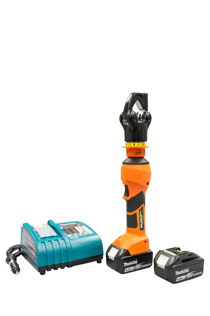 GREENLEE 6 Ton Insulated Crimper with 6ID Head and 12V Charger