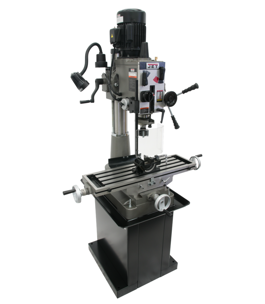 JMD-40GH Geared Head Mill/Drill with Newall DP500 2-Axis DRO & X-Powerfeed