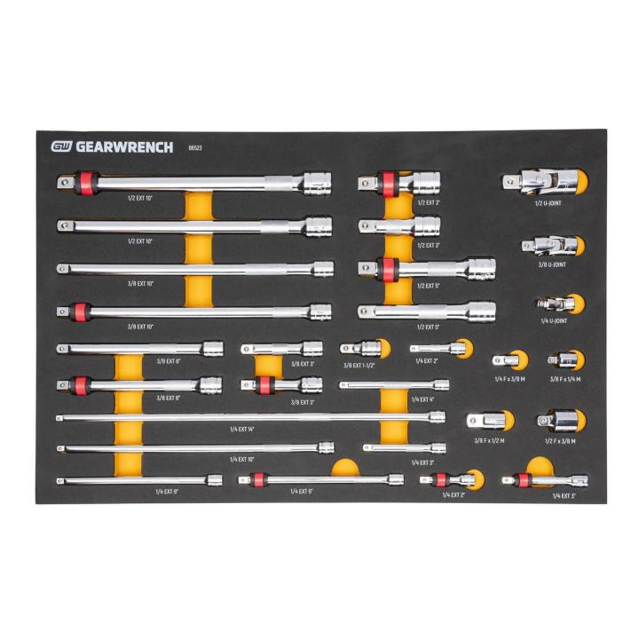 MODSET 1/4 3/8 1/2 DRIVE TOOL SET, 29PC
