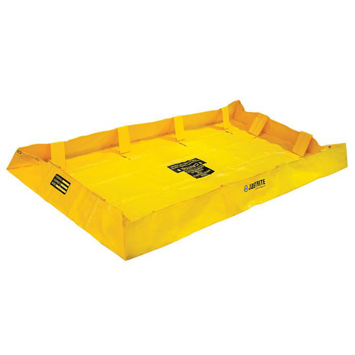 4' x 8' x 8", 159 Gallon Spill Capacity, Folding Spill Containment Berm, QuickBerm® Lite, Yellow - 28564