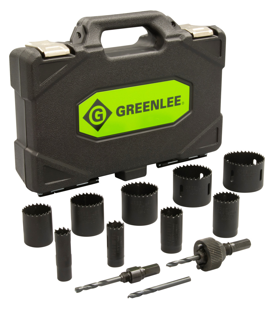 GREENLEE 12-Piece Hole Saw Set with 3/4" - 2-1/2" Saws