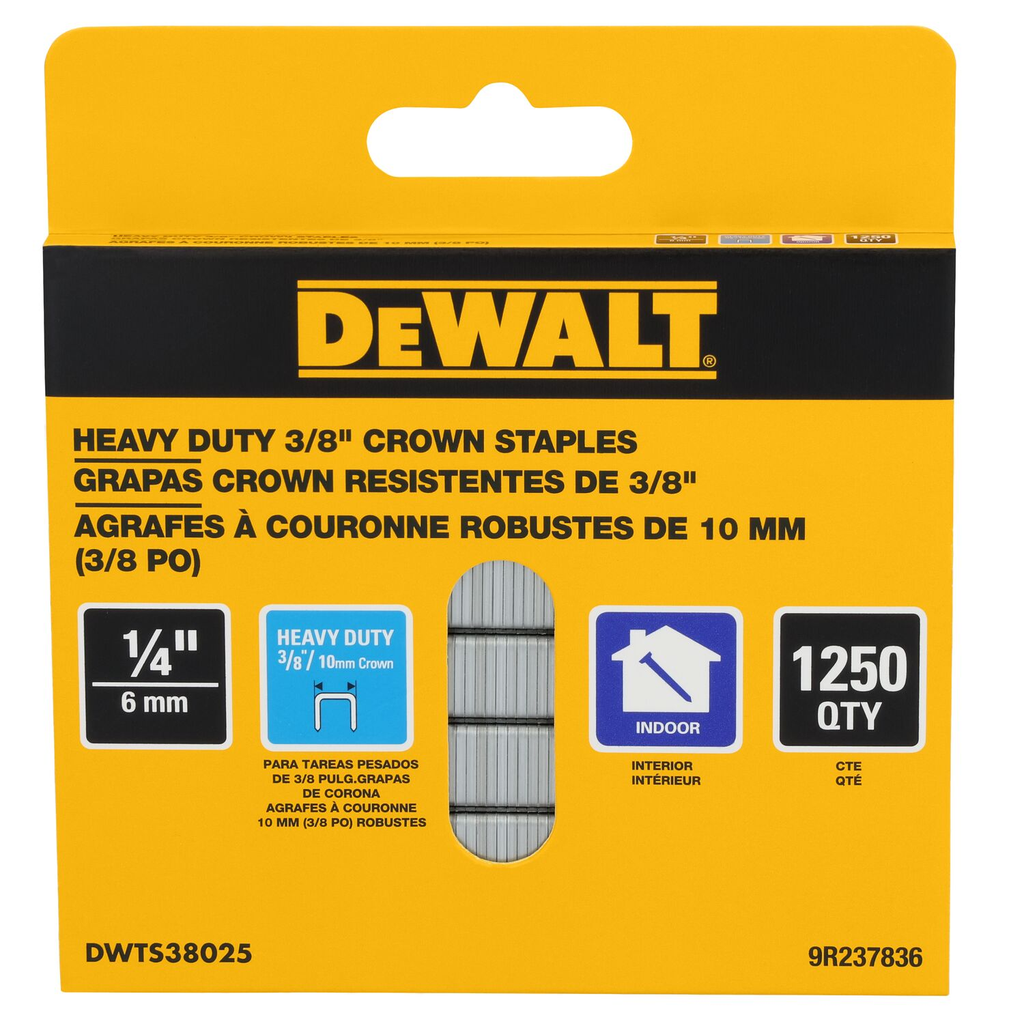 18GA STAPLE 3/8-IN CROWN 1/4-IN 1.25K