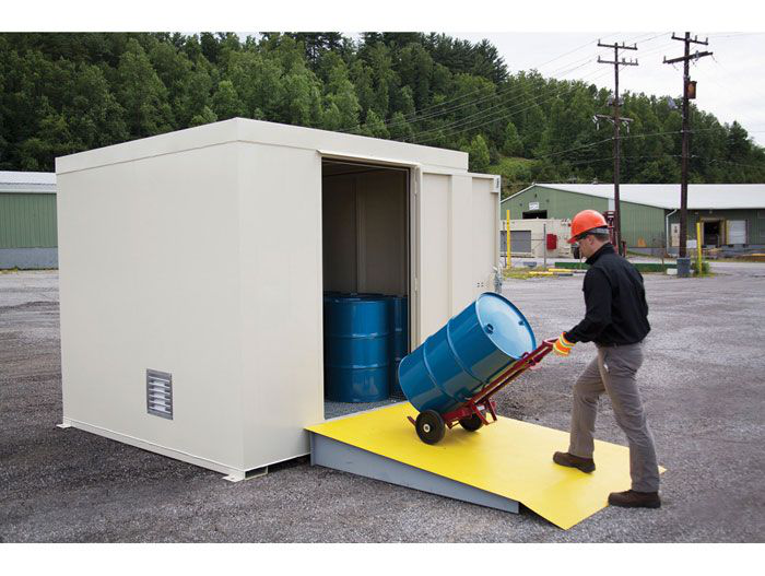 16-Drum, Non-Combustible Outdoor Safety Locker - 911160