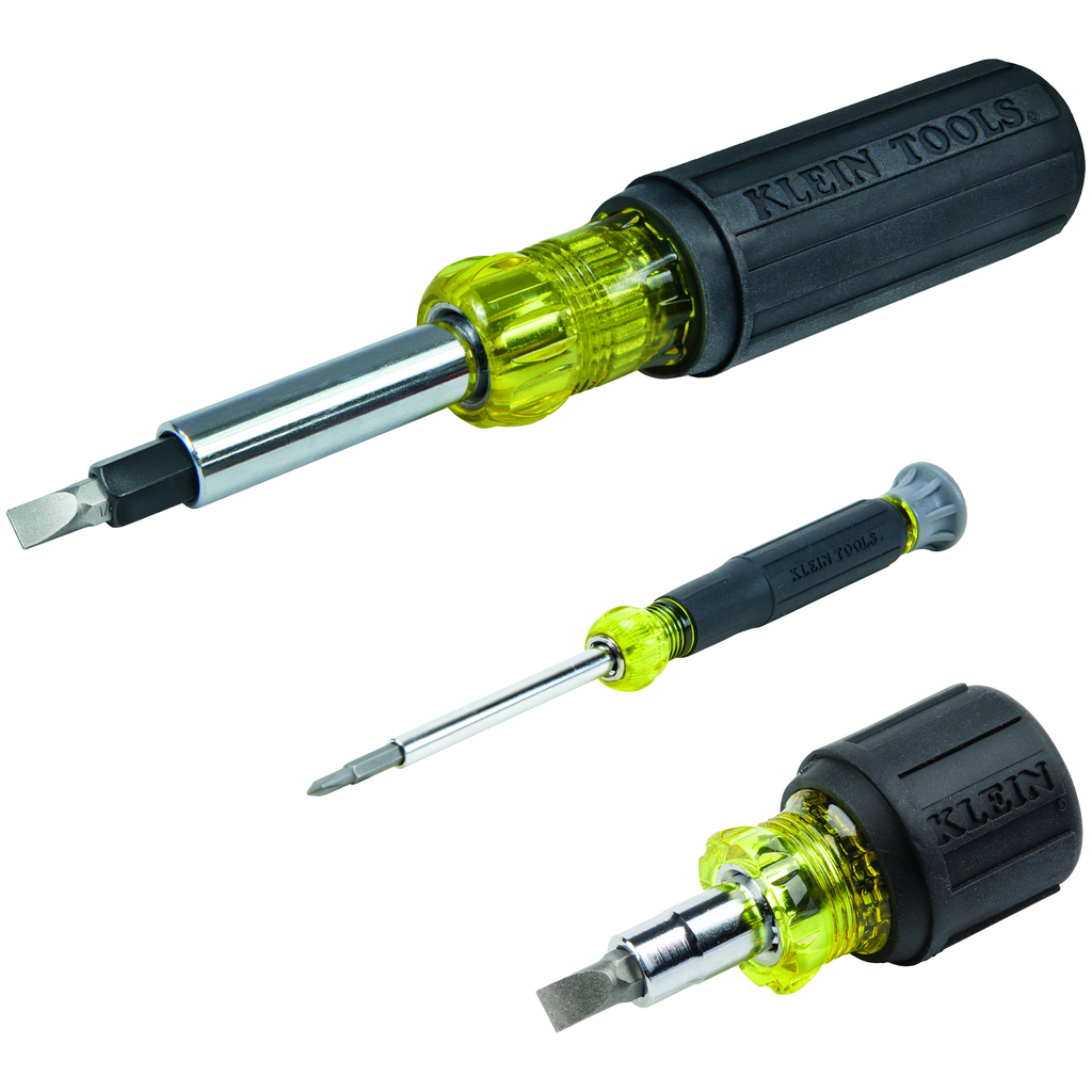 Multi-Bit Screwdriver and Nut Driver Set (3-Piece)