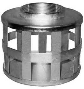 4" NPSM Square Hole Zinc Suction Strainer 1/EA