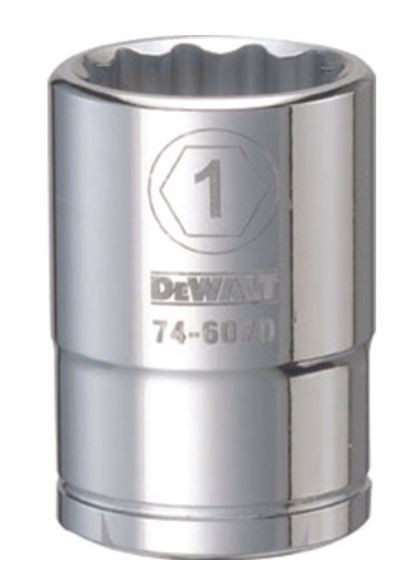 DEWALT DWMT 12PT 3/4IN DR SKT 1 SAE 2/pk