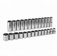 27 Pc. 1/2" Drive SAE Master Socket Accessory Set