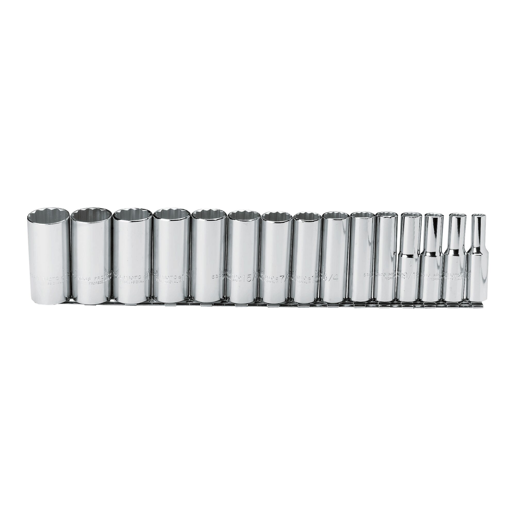 PROTO Set Skt 1/2Dr 15Pc 12Pt D