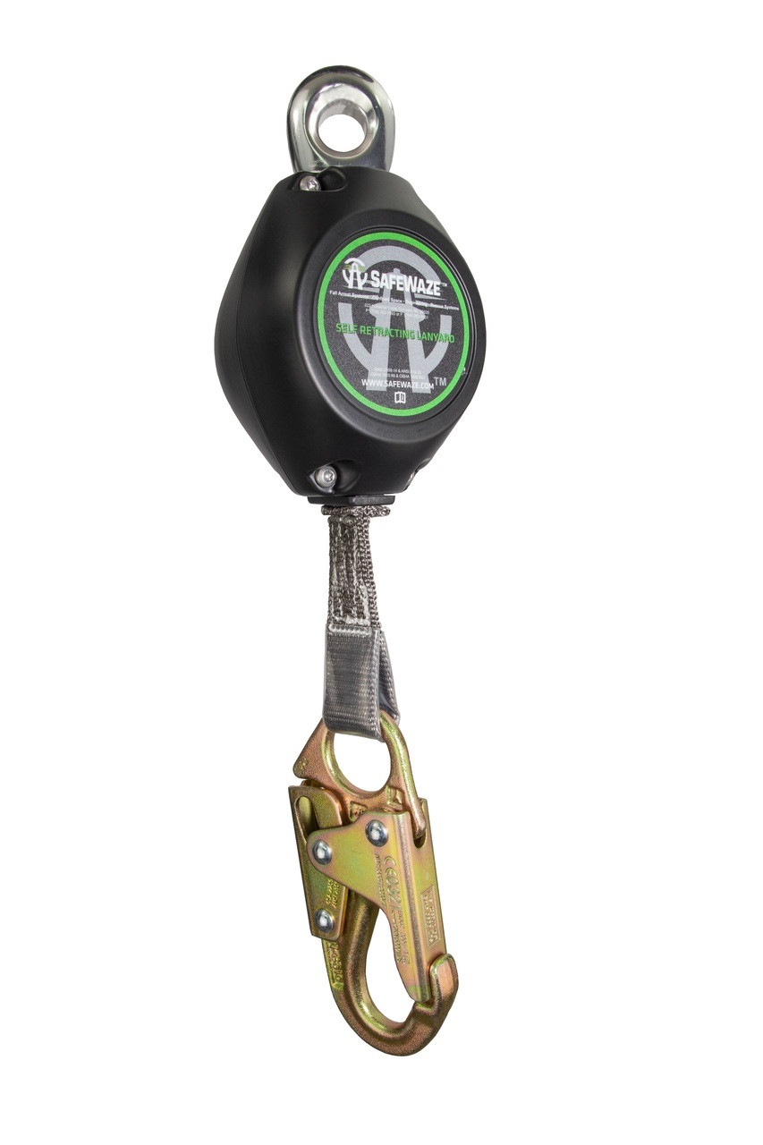 SafeWaze Latitude HD 11' Single Web SRL: Carabiner, Snap Hook
