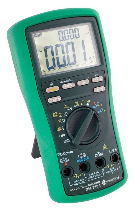 GREENLEE 10,000-Count Digital Multimeter, 1000V, 10A (DM-830A)