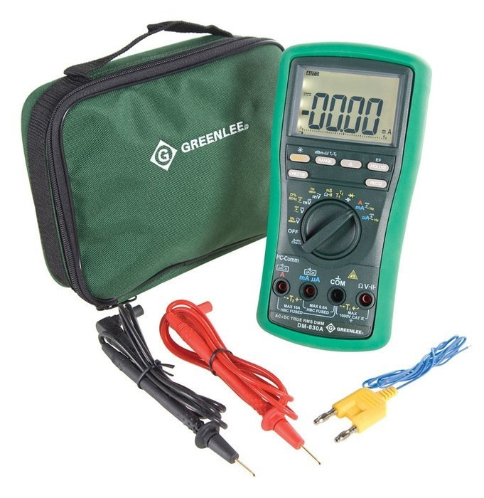 GREENLEE 10,000-Count Digital Multimeter, 1000V, 10A (DM-830A)