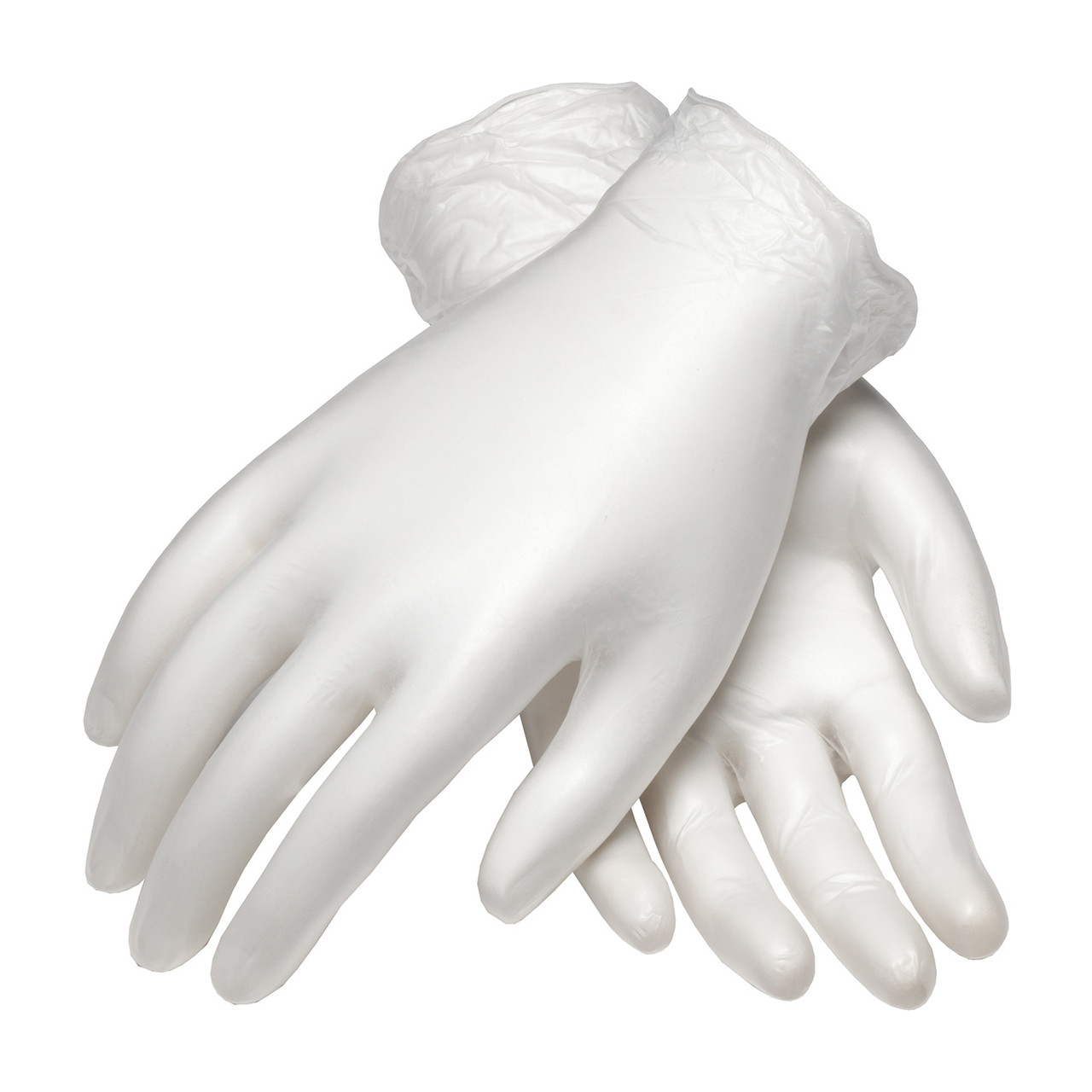 Ambi-dex® 64-V2000PF  Disposable Gloves, Size L, White