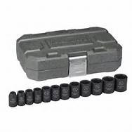 12 Pc. 1/2" Drive 6 Point SAE Impact Socket Set