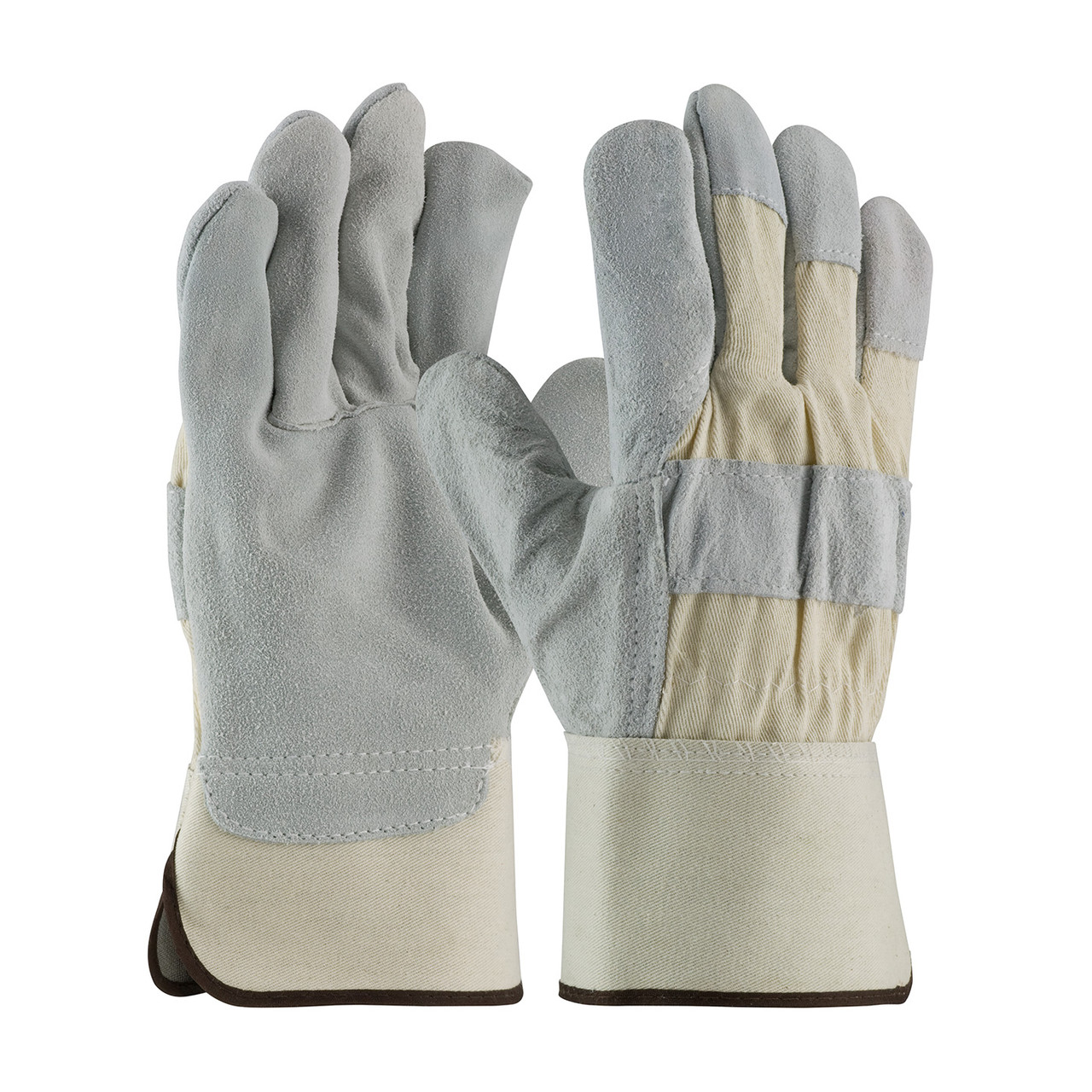 PIP® 82-7583  Leather Palm Gloves, Size M, White