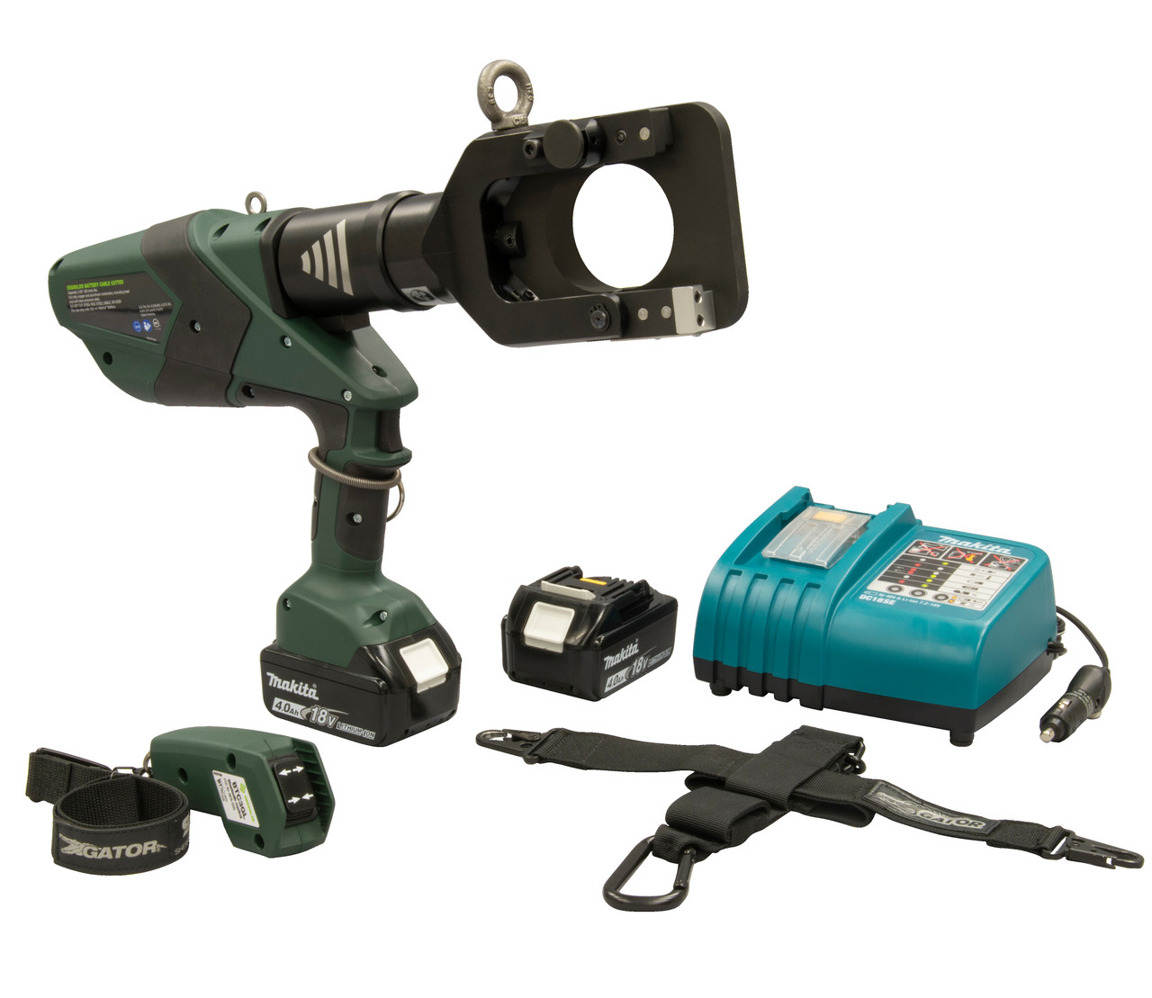 GREENLEE 65 mm Gator Guillotin Remote Cable Cutter, 12V Charger
