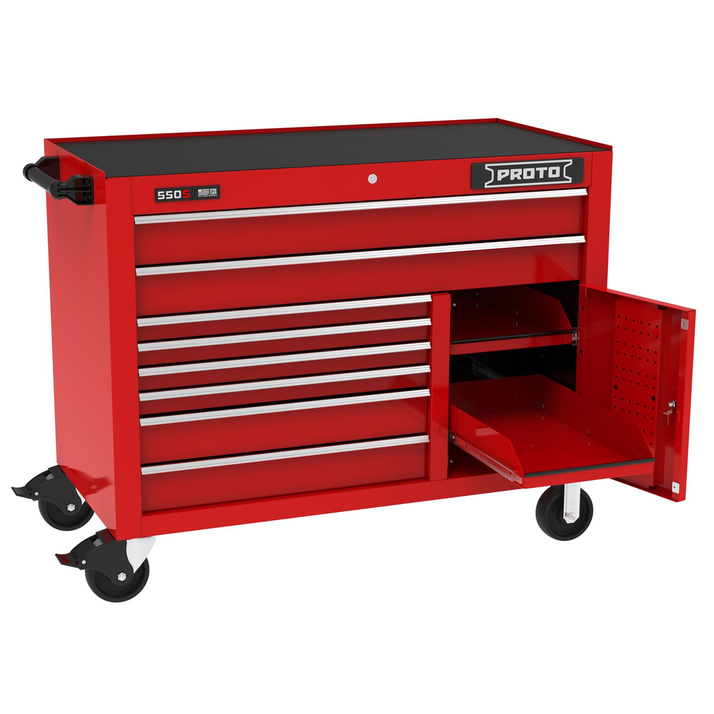 WRKSTATION 50 IN 8 DWR GL RED (P/N J555041B-8RD-2S)