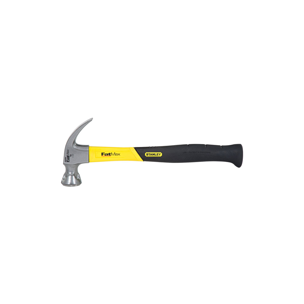 STANLEY® JACKETED GRAPHITE NAILING HAMMER Curved Claw - 16 OZ.