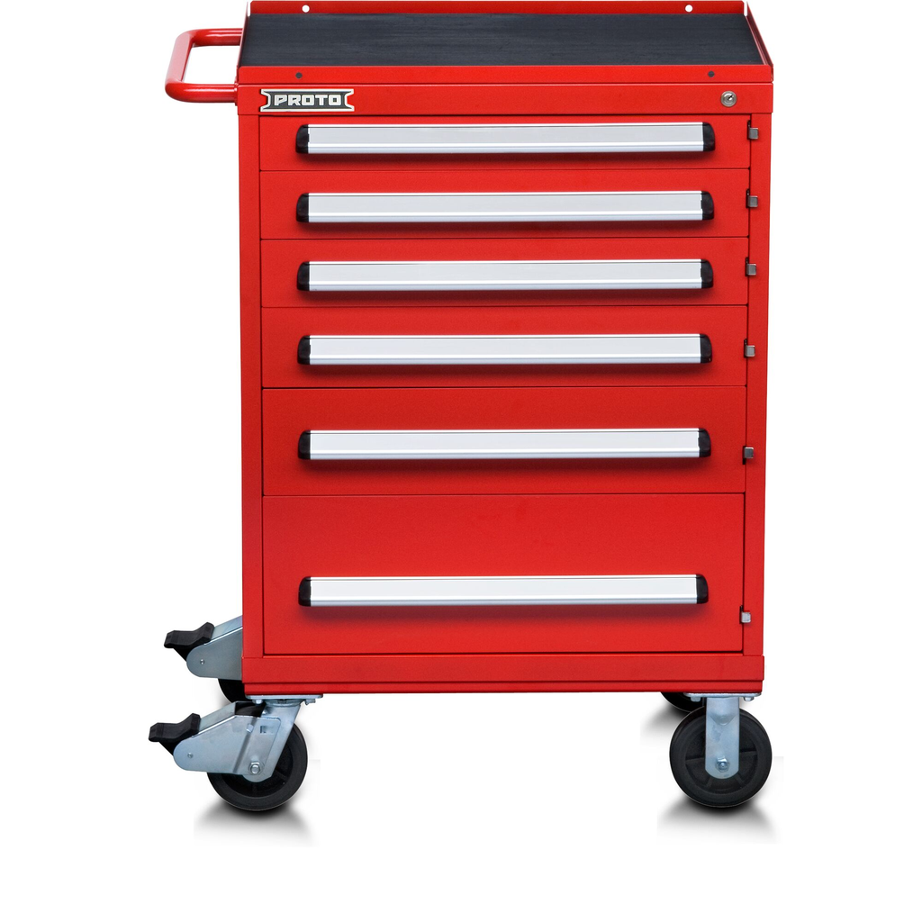 PROTO 30In Wrkstn 6 Drw Red