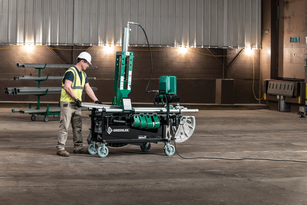 GREENLEE 881 Cam-Track(R) Bender for 2-1/2" - 4" with 980 Pump and Mobile Bending Table