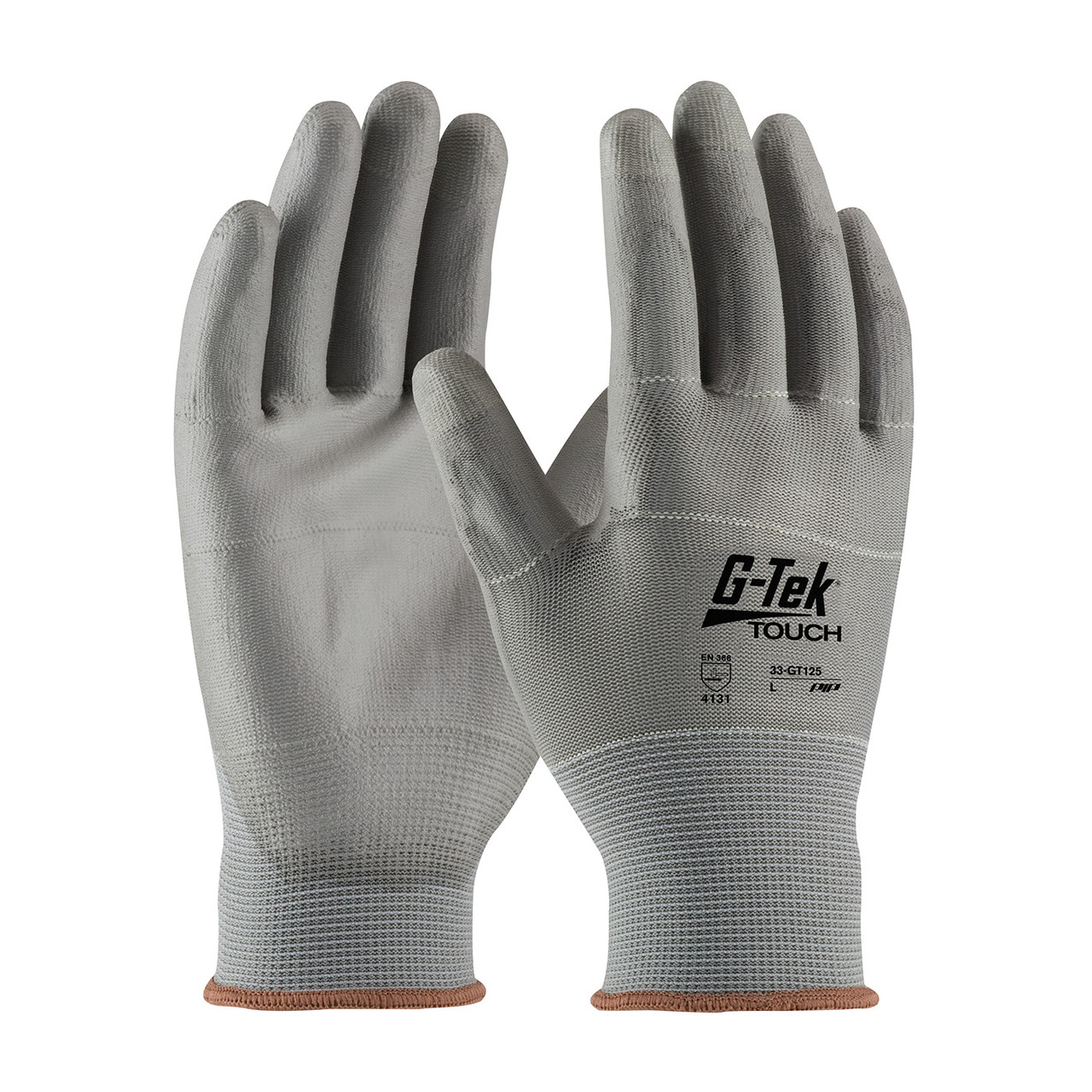 G-Tek® Touch 33-GT125  SeamlessGlove Coated, Size 2XL, Gray