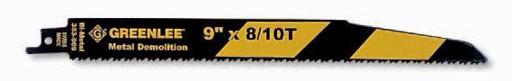 9" x 8/10T Reciprocating Saw Blades