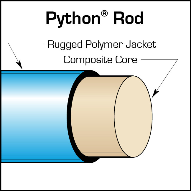 DUCT ROD 7/16 PYT  800'3/8 45in FT MARK