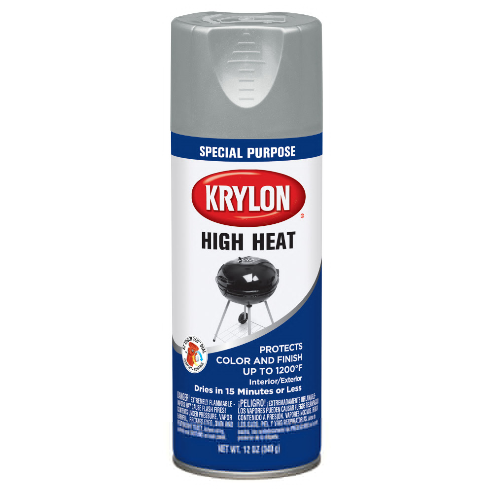 Krylon® High Heat Paint High Heat Aluminum 12 oz. 6/CS