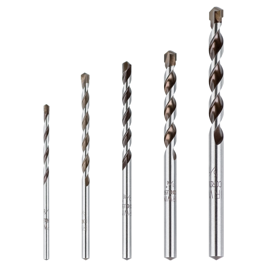 IRWIN DRL BIT 5PC MULTI MATERIAL CORDLESS SET