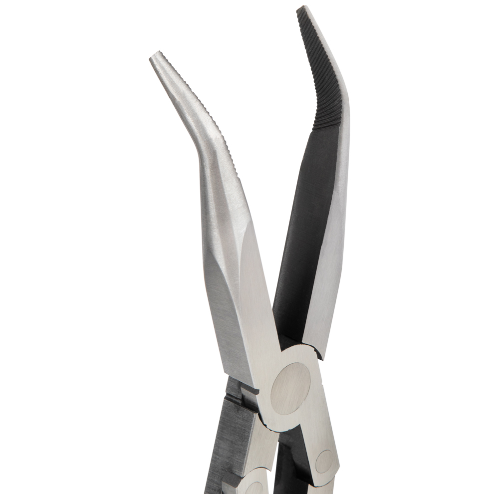 Pliers, Long Reach Needle Nose Pliers, Bent Nose, 13-Inch