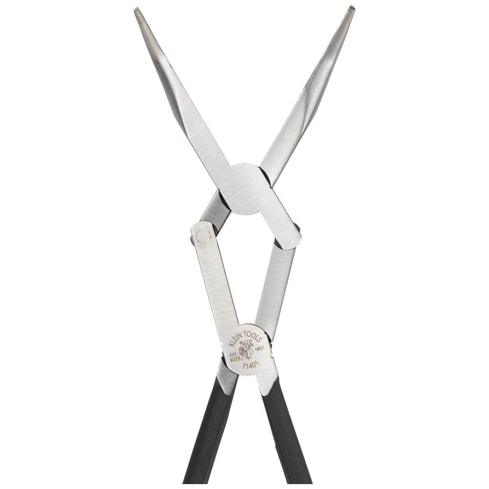 Pliers, Long Reach Needle Nose Pliers, Bent Nose, 13-Inch