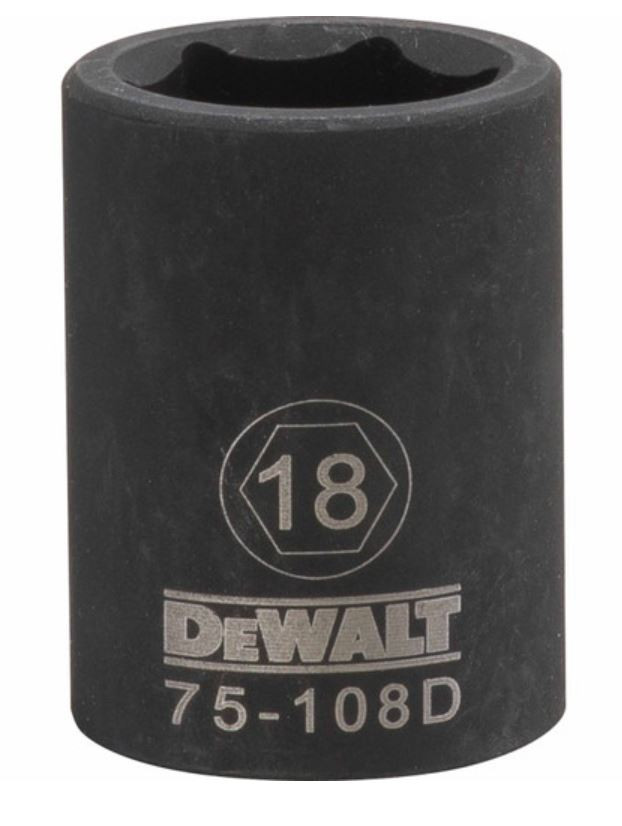 DEWALT Dwmt 6Pt 1/2In Dr Im Skt 18 Mm