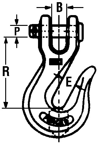 3/8" HOOK,CLEVIS GRAB,473A
