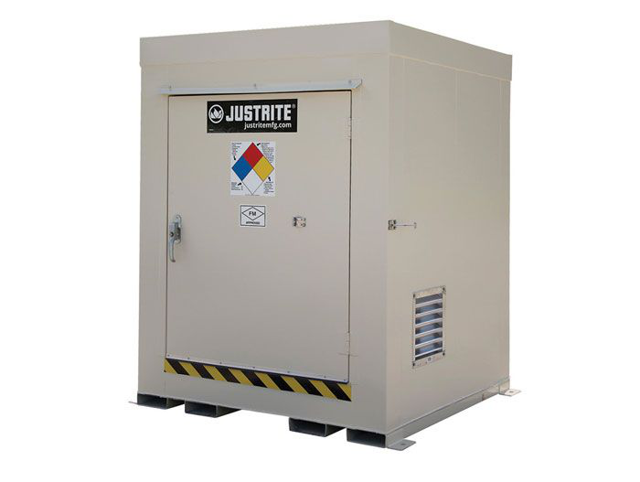 4-Drum, Explosion Relief Panels, Non-Combustible Outdoor Safety Locker - 911041