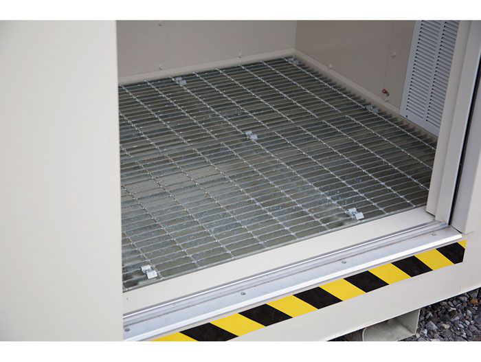 9-Drum, Explosion Relief Panels, 4-Hour Fire-Rated Outdoor Safety Locker - 913091