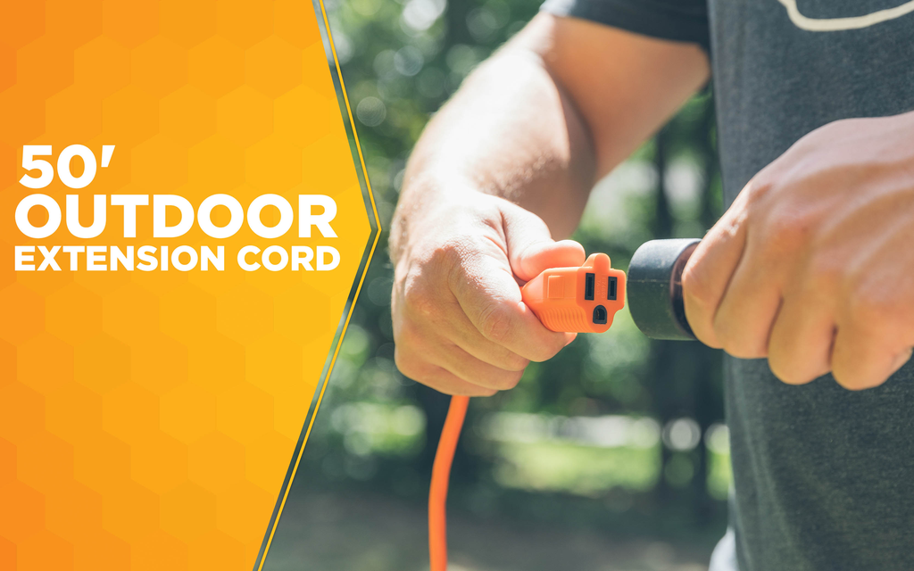 Southwire 50ft SJTW 16/3 Outdoor Extension Cord (Orange) 12/BX