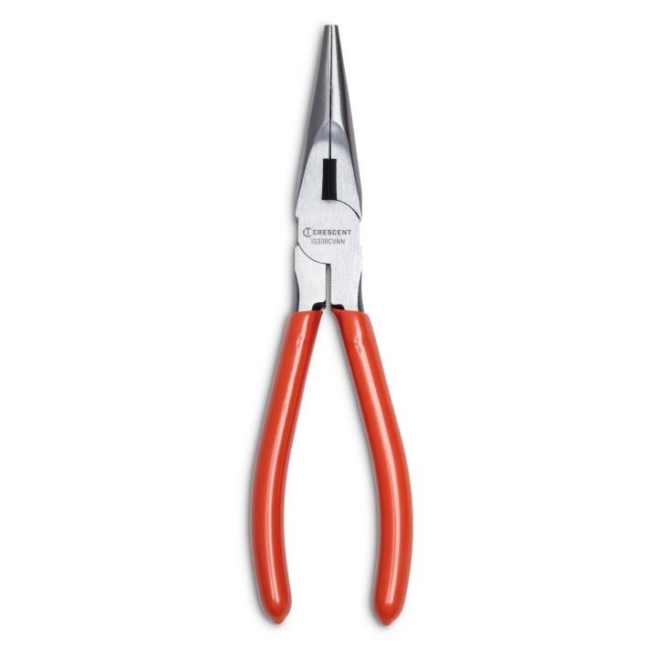 8" LONG CHAIN NOSE PLIER DIPPED GRIP