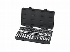 68 Pc. 1/4" and 3/8" Drive 6 and 12 Point SAE/Metric Mechanics Tool Set