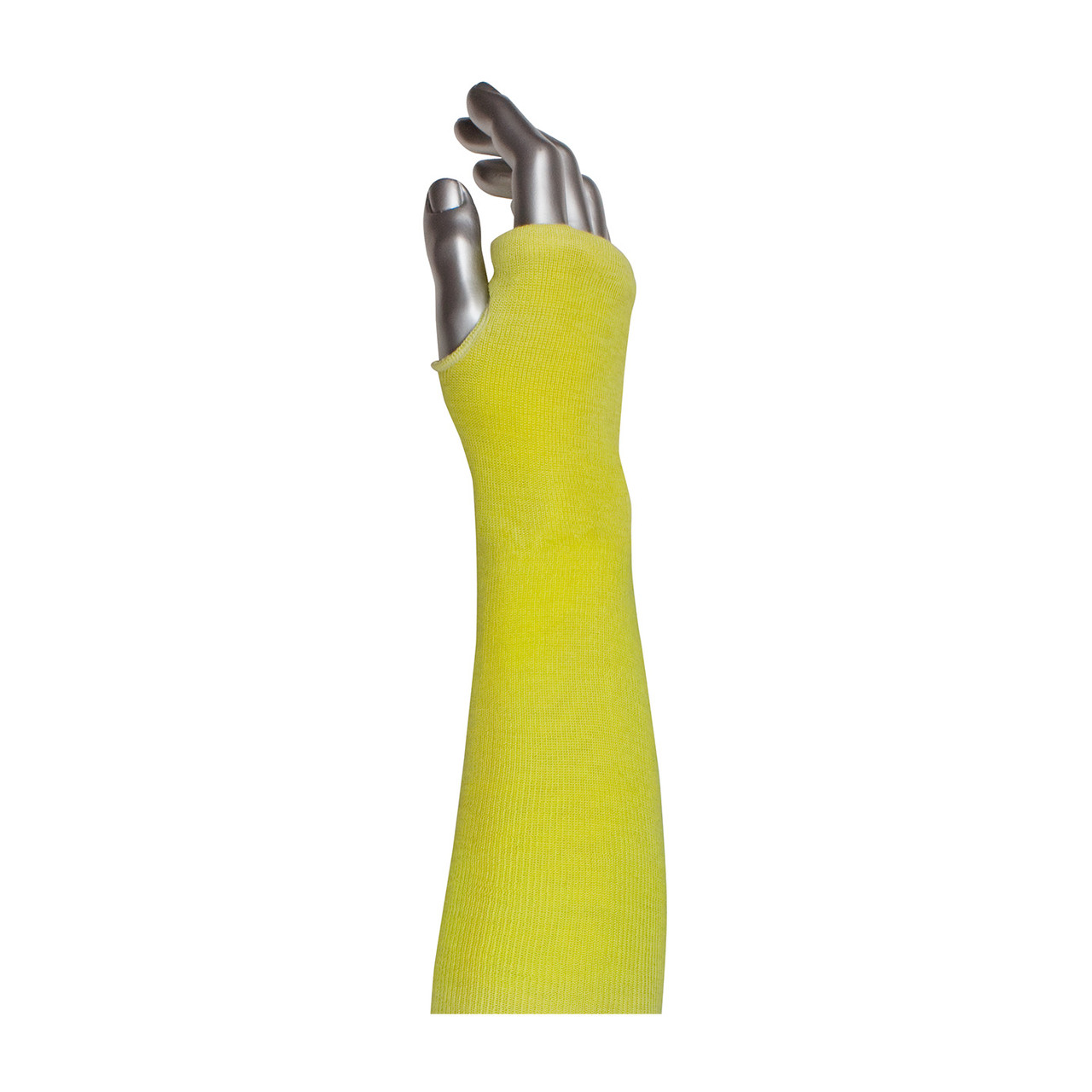 Kut Gard® 10-KSTHV  Cut Resistant Sleeve, Size 18", Yellow, ANSI A3