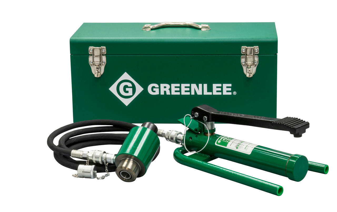 GREENLEE 11-Ton Hydraulic Knockout Driver with Foot Pump
