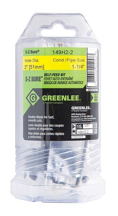 GREENLEE 2" E-Z Bore® Bit