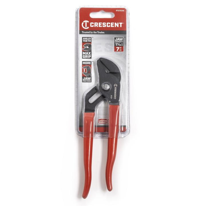PLIER,T&G,STRAIGHT JAW,BLK PHOSPHATE,7"