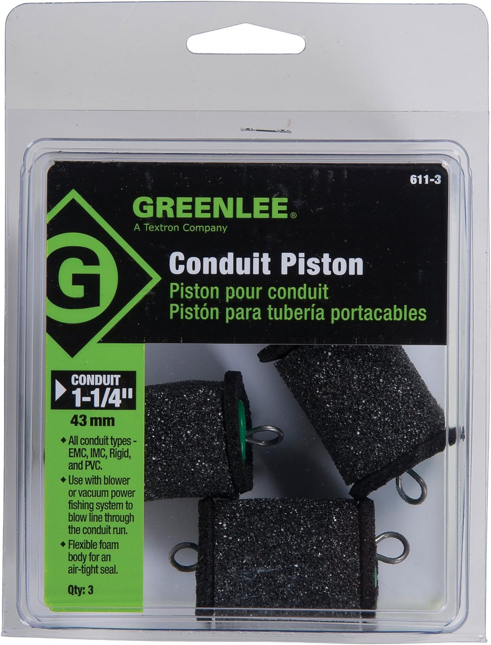 GREENLEE 1.25" Conduit Piston