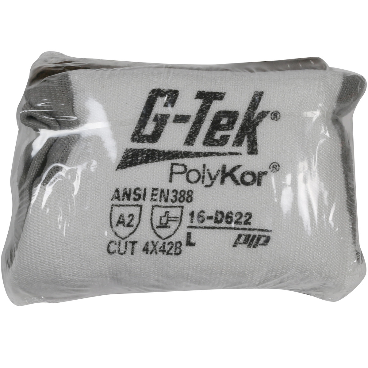 G-Tek® PolyKor® 16-D622V  Cut Resistant Gloves, Size XL, White, ANSI A2