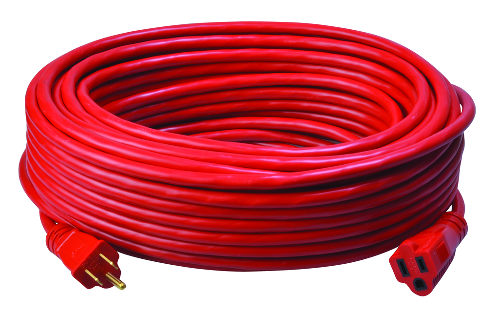 Southwire 100ft SJTW 14/3 Outdoor Extension Cord (Red) 6/BX