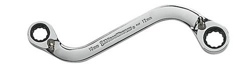 5 Pc. S-Shape Reversible Double Box Ratcheting Wrench Set Metric